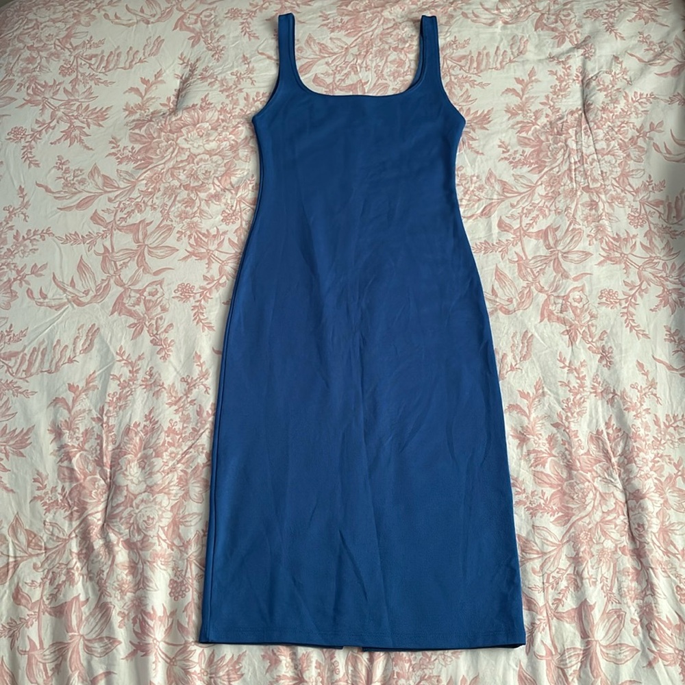 Zara Blue Tank Top Midi Dress